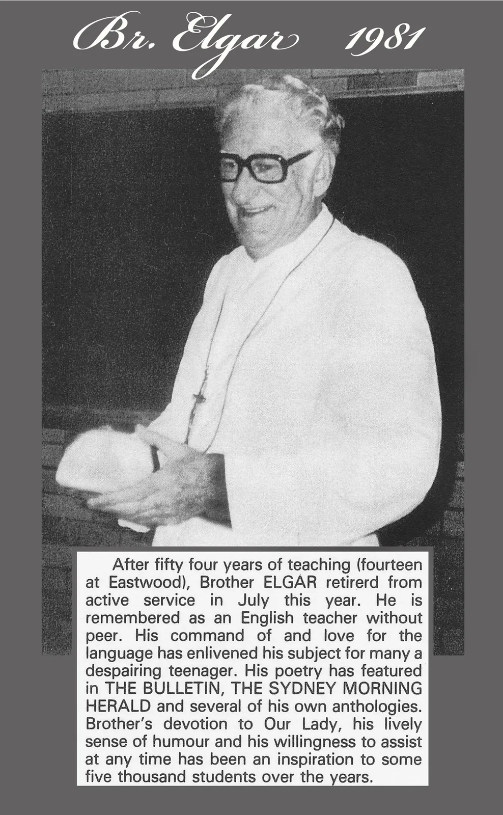 Archive photograph, 1981